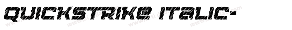 QuickStrike Italic字体转换